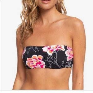 NWT Roxy Printed Beach Classic Bandeau Size Small